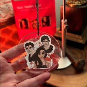 Who gets Elena.. Damon, Stefan or Klaus in the end? Ornament/ car hanger fun